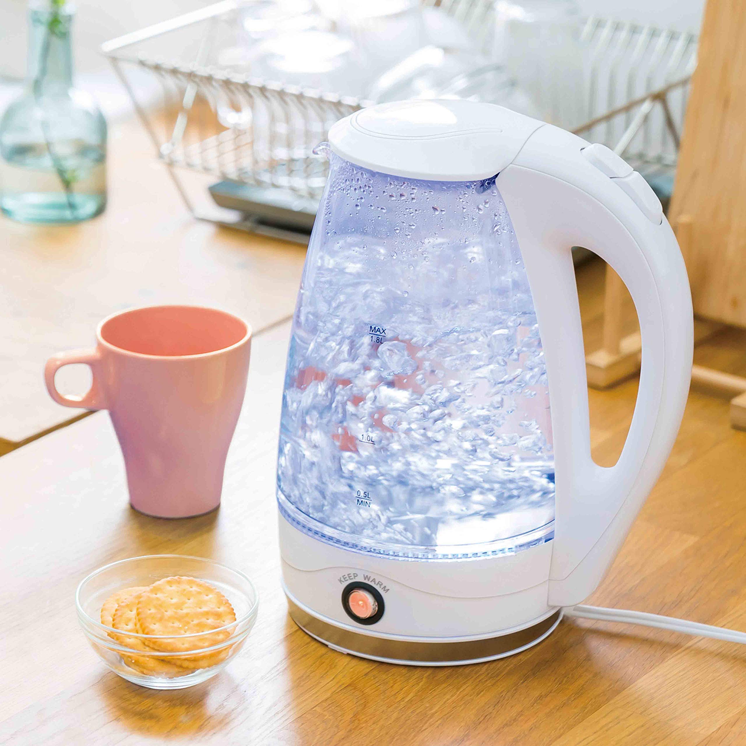 ❤コップ一杯95秒で沸騰❣高級ガラス製＆スタイリッシュでお洒落♪❤電気ケトル Amazon | LITHON (ライソン) D-STYLIST 電気ガラスケトル 1.8L KDKE